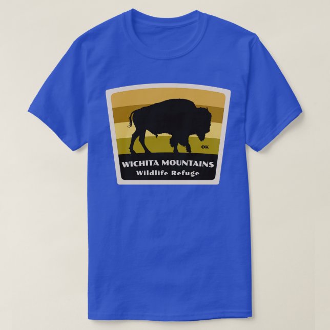 Wichita Mountains Wildlife Refuge Oklahoma Roaming T-Shirt (Design Front)