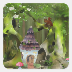 Wichtelwald square sticker