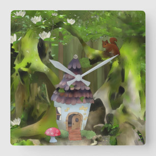Wichtelwald   square wall clock