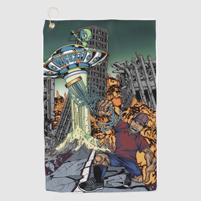 Wick311 Alien Attack Towel  (Front)