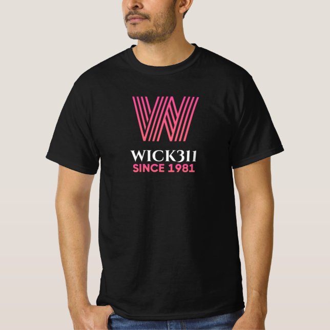 Wick311, Retro in Pink T-Shirt (Front)