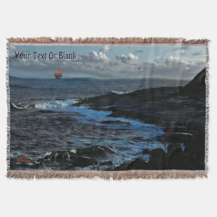 Wick Bay Viking Longship Throw Blanket