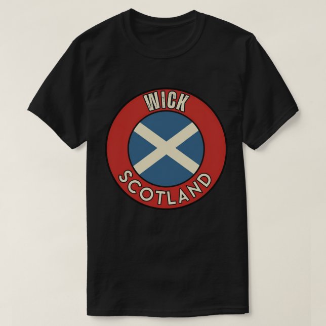 Wick, Scotland T-Shirt (Design Front)