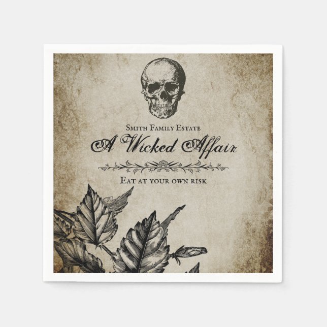 Wicked Affair Halloween - Paper Napkins (Front)
