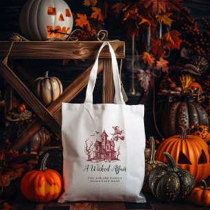 Wicked Affair Haunted House Witch Halloween Party  Tote Bag