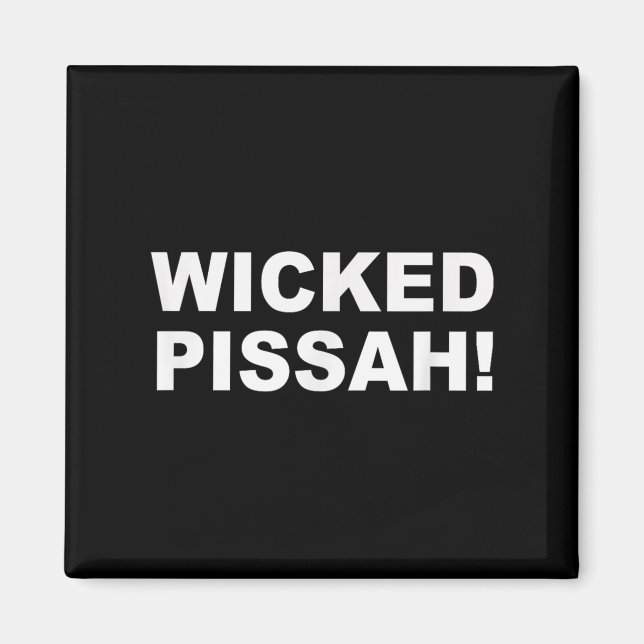 Wicked Ah! Funny Awesome Er New England  Magnet (Front)