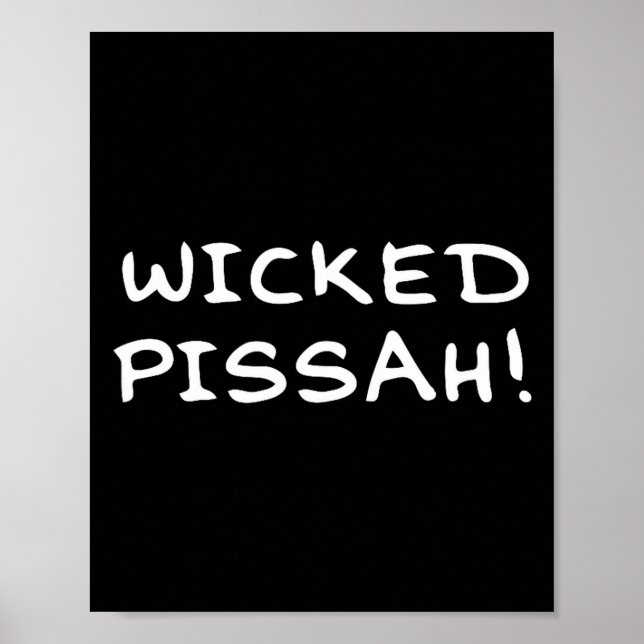 Wicked Ah! Funny Awesome Er New England  Poster (Front)