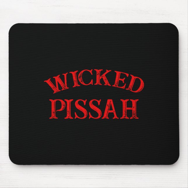 Wicked Ah Funny Er Boston New England Southie  Mouse Pad (Front)