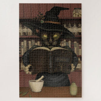 Wicked Apothecary Halloween Cat Puzzle