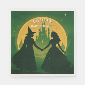 Wicked Baby Shower Napkins- Elphaba & Glinda Party Napkin