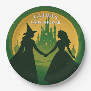Wicked Baby Shower Plates   Glinda & Elphaba Party