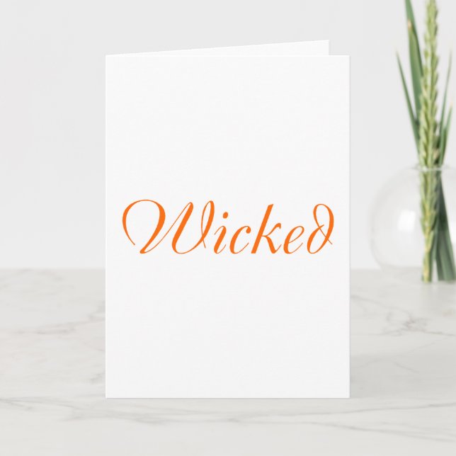 Wicked Card (Front)