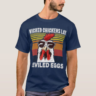 Wicked Chickens Lay Deviled Eggs Costume Halloween T-Shirt