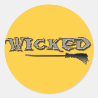 WICKED CLASSIC ROUND STICKER