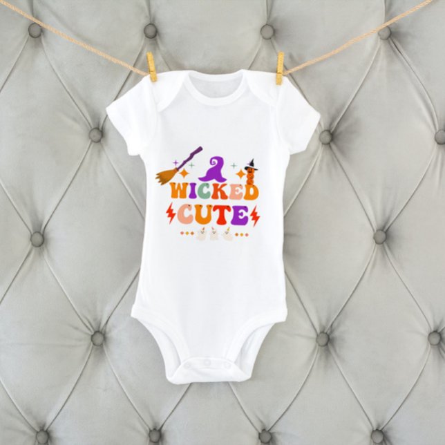 wicked cute colourful Halloween Baby Bodysuit (Creator Uploaded)