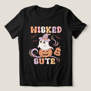 Wicked Cute Ghost Retro Halloween Vintage Tri-Blend Shirt