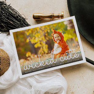 Wicked Cute Halloween Photo Card