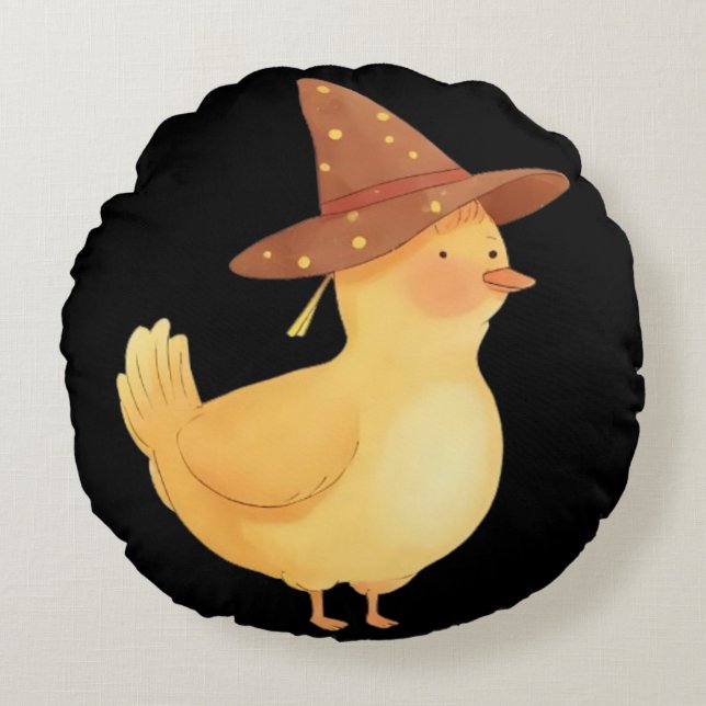 Wicked Duck Round Cushion (Front)