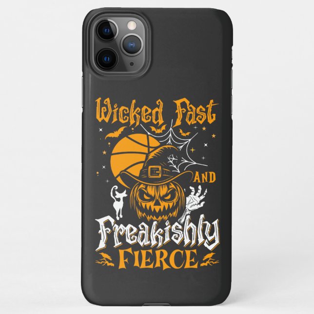 Wicked Fast And Freakishly Fierce Sports Halloween iPhone Case (Back)