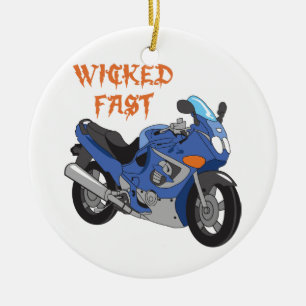 Wicked Fast Ceramic Ornament