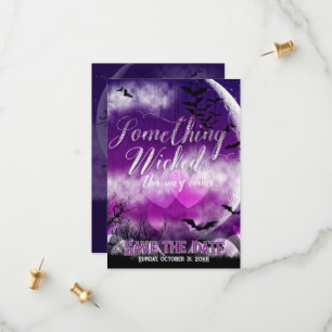 Wicked Fun Halloween Love Moon Save the Date