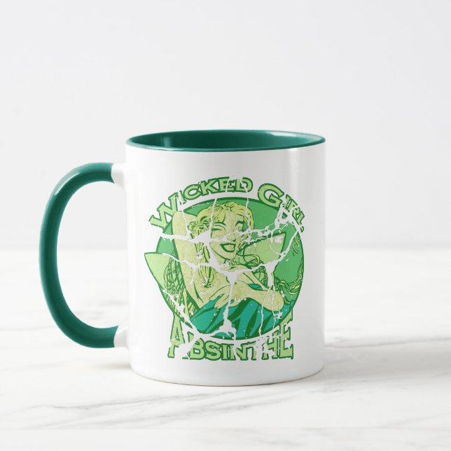 Wicked Girl Absinthe Vintage Mug (Left)