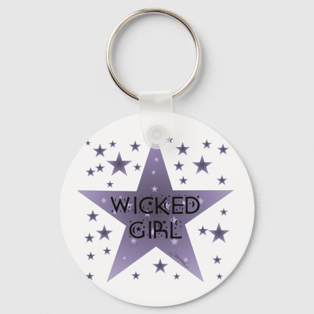 Wicked Girl Key Ring (Front)