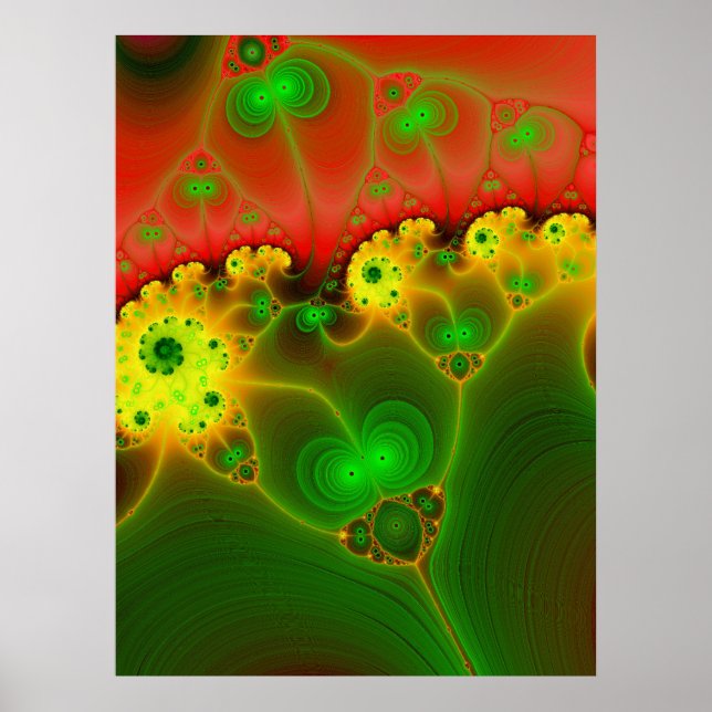 Wicked Glow Fractal 8 Poster (Front)