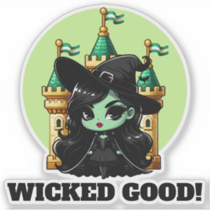 Wicked Good Little Green Witch Invitation