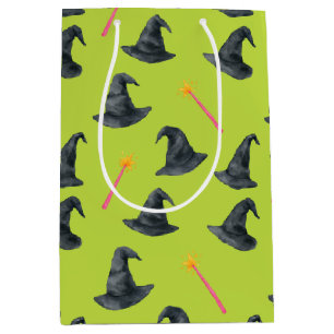 Wicked Good Pink & Green Witchy Wrap Gift Bag