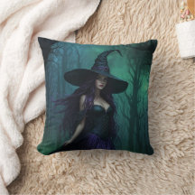 Wicked Halloween Witch in Purple and Black