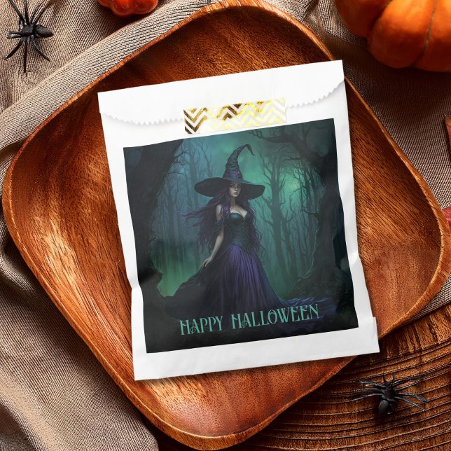Wicked Halloween Witch in Purple and Black Favour Bag (Creator Uploaded)