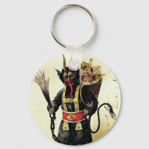 Wicked Krampus Scary Demon Holiday Christmas Xmas Key Ring