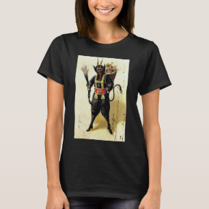 Wicked Krampus Scary Demon Holiday Christmas Xmas T-Shirt
