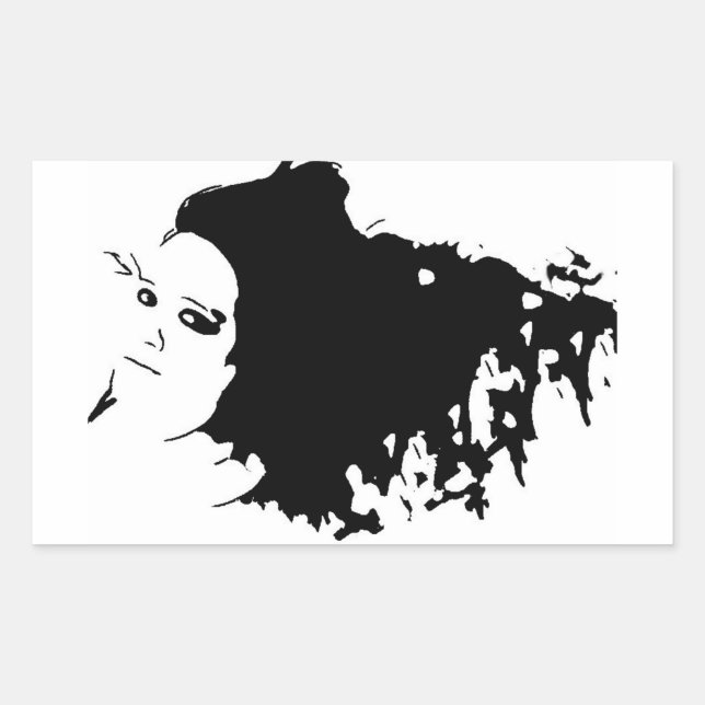 Wicked Mane Rectangular Sticker (Front)