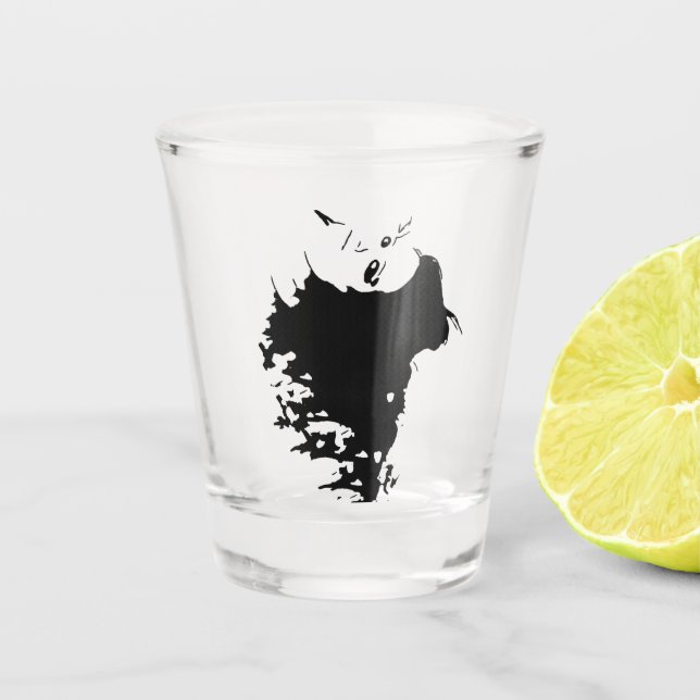 Wicked Mane Shot Glass (Front)