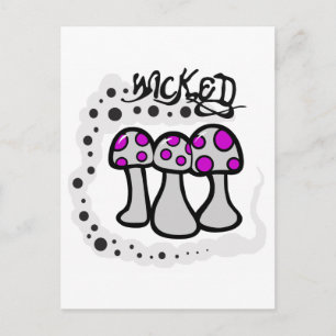 Wicked Mushroom Postcard
