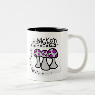 Wicked Mushroom Two-Tone Coffee Mug
