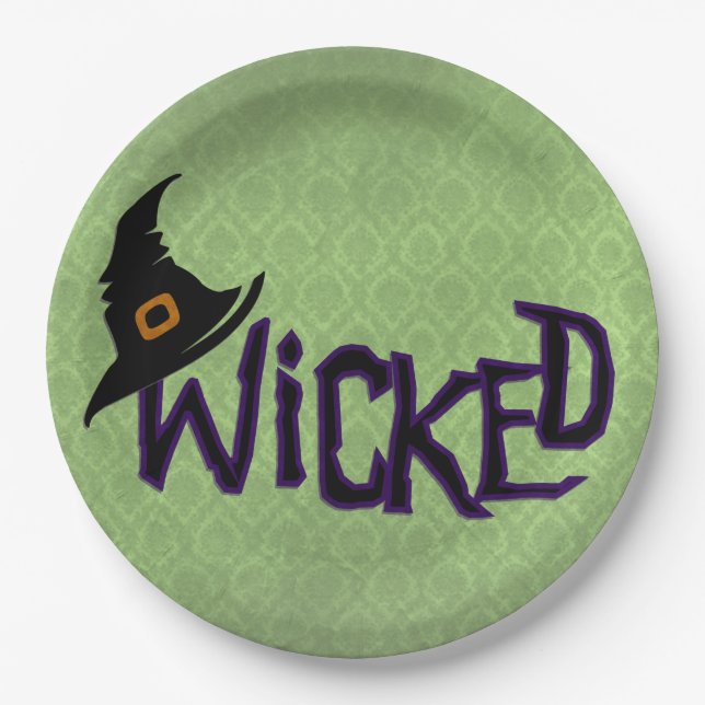 'Wicked' Paper Plates (Front)