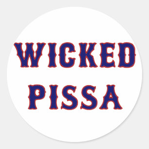Wicked Pissa Classic Round Sticker