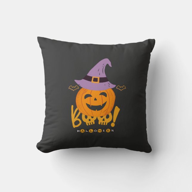 Wicked Pumpkin Cushion (Front)
