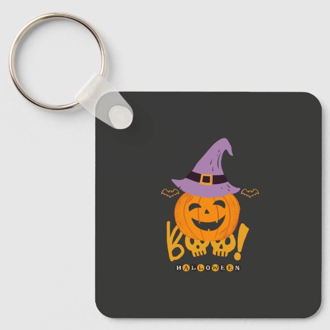 Wicked Pumpkin Key Ring (Front)