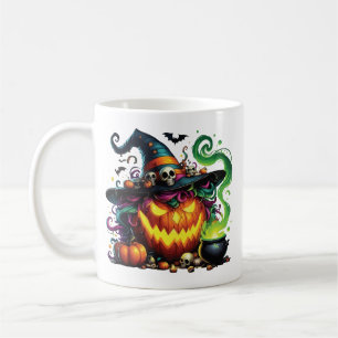 Wicked Pumpkin Witch Cauldron Coffee Mug
