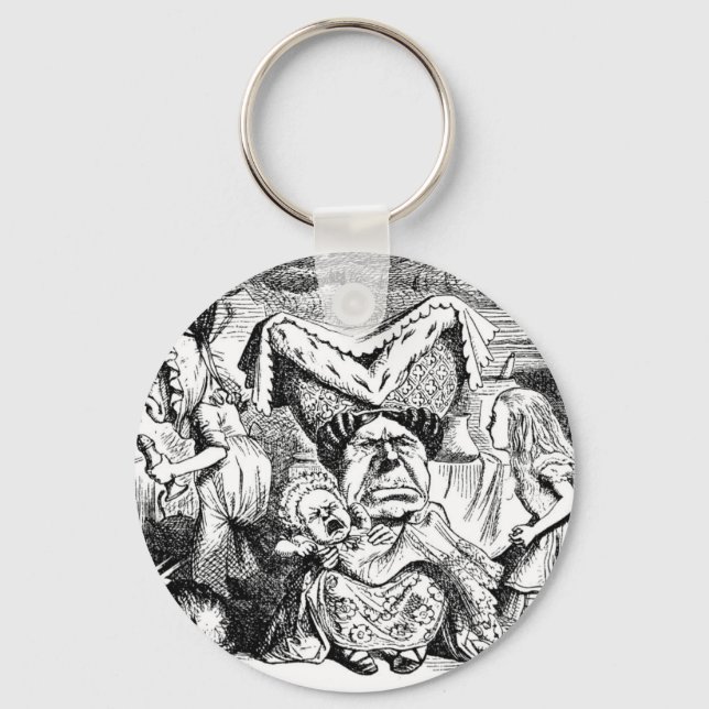 Wicked Queen, Baby, Cook and Alice Key Ring (Front)