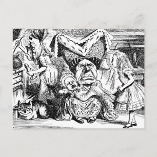 Wicked Queen, Baby, Cook and Alice Postcard