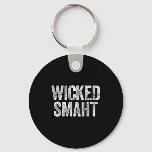 Wicked Smaht Boston Machusetts Shirt Key Ring