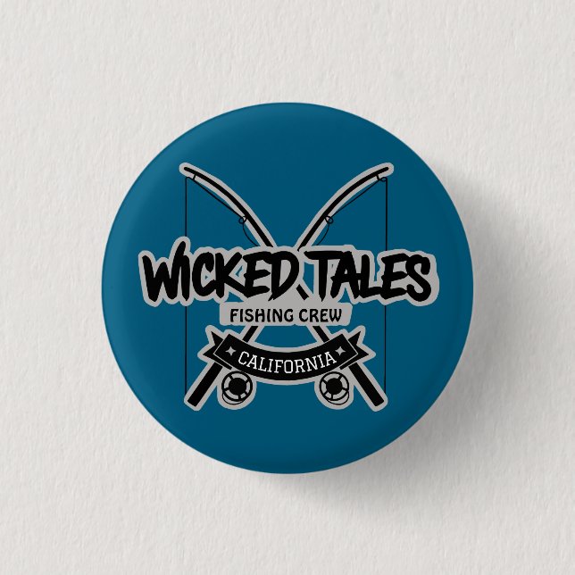Wicked Tales Fishing Crew 3 Cm Round Badge (Front)