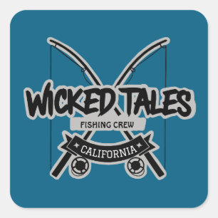 Wicked Tales Fishing Crew Square Sticker