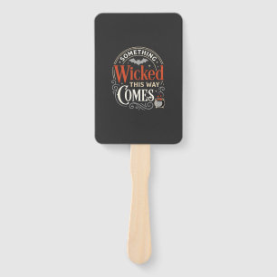 Wicked This Way Comes Halloween Design_1 Hand Fan