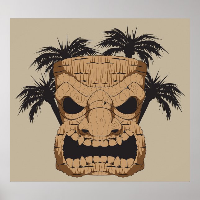 Wicked Tiki Carving Poster (Front)
